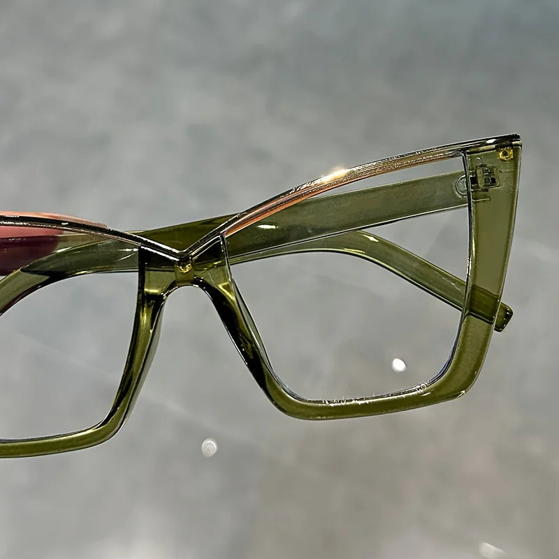 Vintage Cat Eye Glasses with Blue Light Filtering Lenses