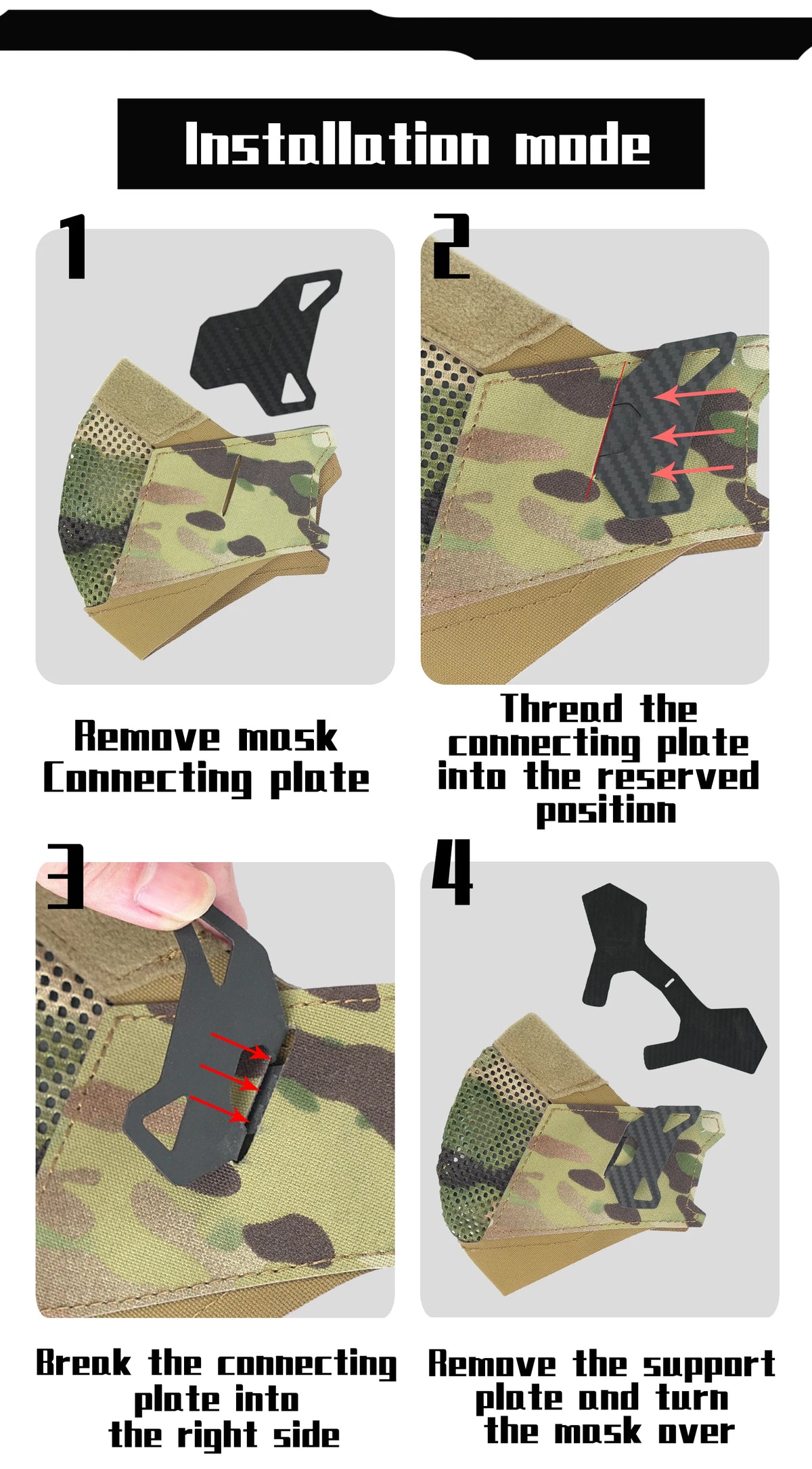 Tactical Anti-Fog Face Mask for Hunting and Airsoft