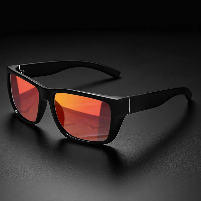 Polarized Retro Square Sunglasses with UV400 Protection