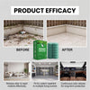 Before and after images showing the efficacy of rodent repellent product for odor control.