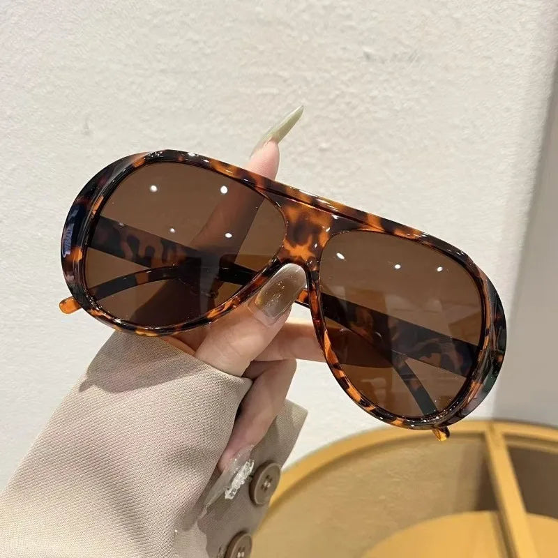 Oversized Retro Full-Rim Glasses
