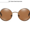 Classic Round Metal Frame Sunglasses with UV400 Protection