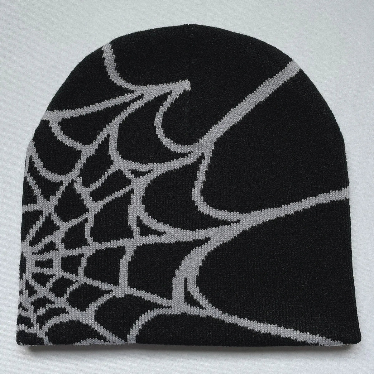 Y2K Spider Web Knit Beanie for Men and Women