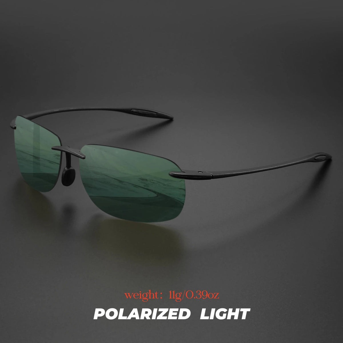 Ultra-Light TR90 Frameless Polarized Sunglasses