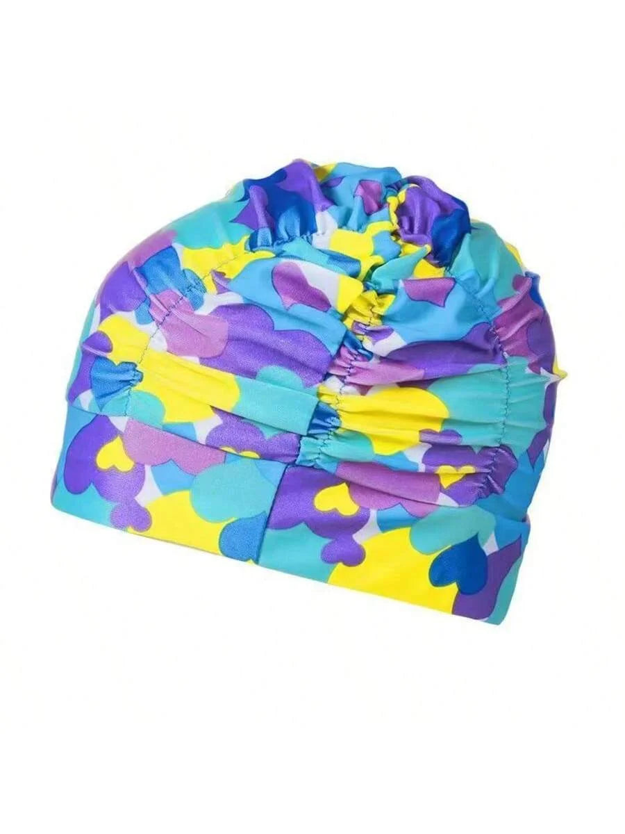 Comfortable Long Hair Swimming Cap with Ear Protection