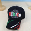 Embroidered Letter Baseball Cap with Adjustable Strap