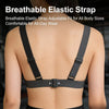 A close-up view of a black elastic strap used for adjustable fit and all-day wear.