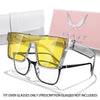 UV400 Oversized Sunglasses with Protective PU Case