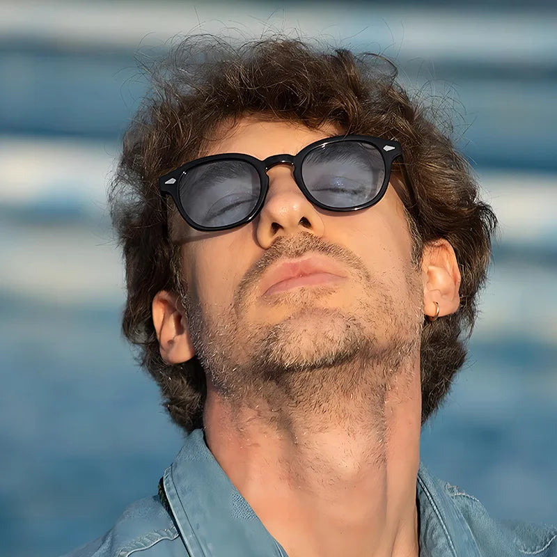 Retro Round Sunglasses with UV400 Protection