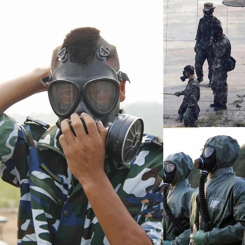 Full Face Gas Mask with Chemical Respirator Filter