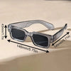 Retro Square Sunglasses with UV400 Protection