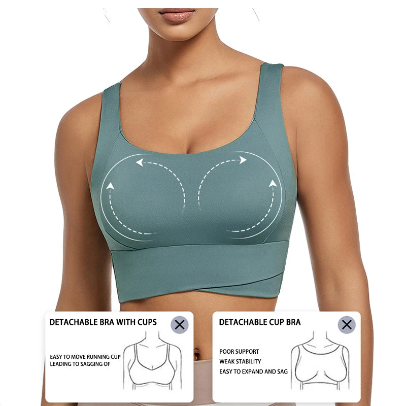 High-Impact Sports Bra for Workout and Yoga
