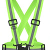 Adjustable High-Visibility Reflective Safety Vest with Wrist Straps