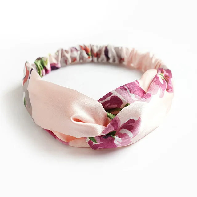 Boho Vintage Cross Knot Headbands