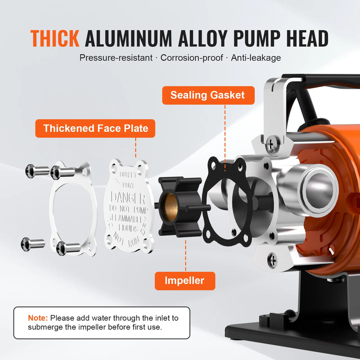 Portable Electric Utility Pump for Gardens, Pools, and Rain Barrels