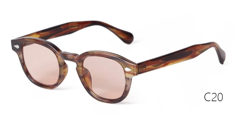 Retro Round Sunglasses with UV400 Protection