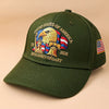 Olive green baseball cap featuring a graphic of an American bald eagle and text celebrating the 250th anniversary of the Unit