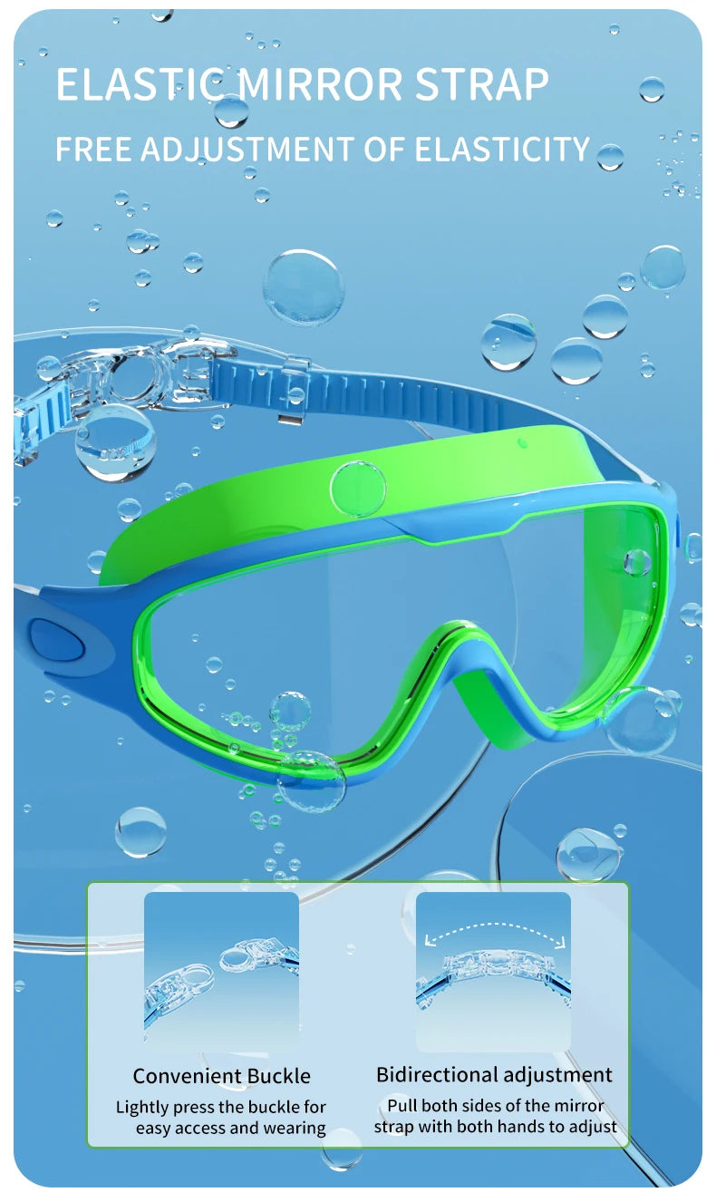 Kids Anti-Fog Swim Goggles with UV Protection