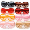 Oversized Pilot Sunglasses with Gradient Lenses