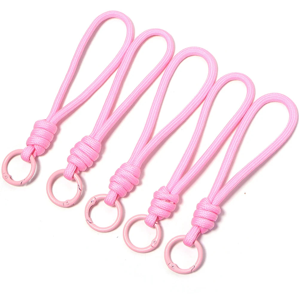 Colorful Braided Keychain Lanyards for Keys and Accessories