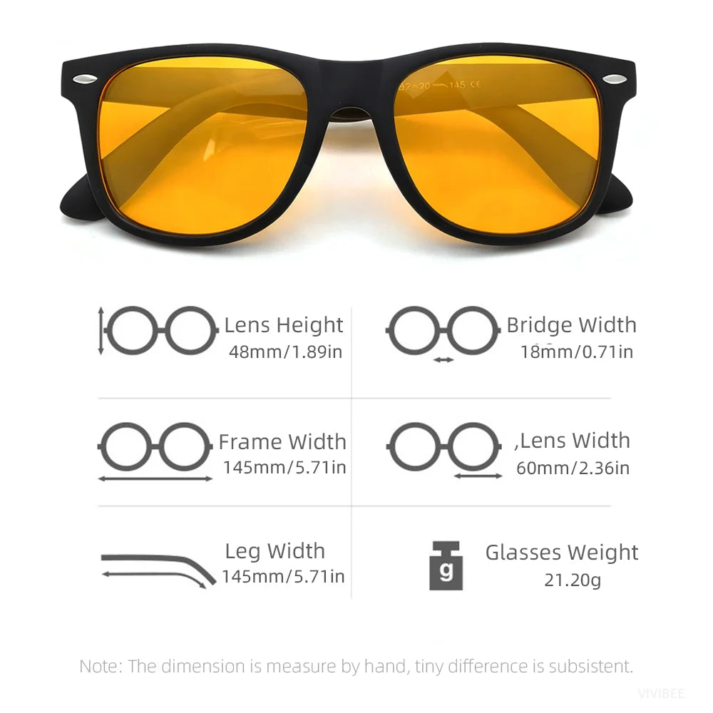 Square Blue Light Blocking Glasses for Men and Women