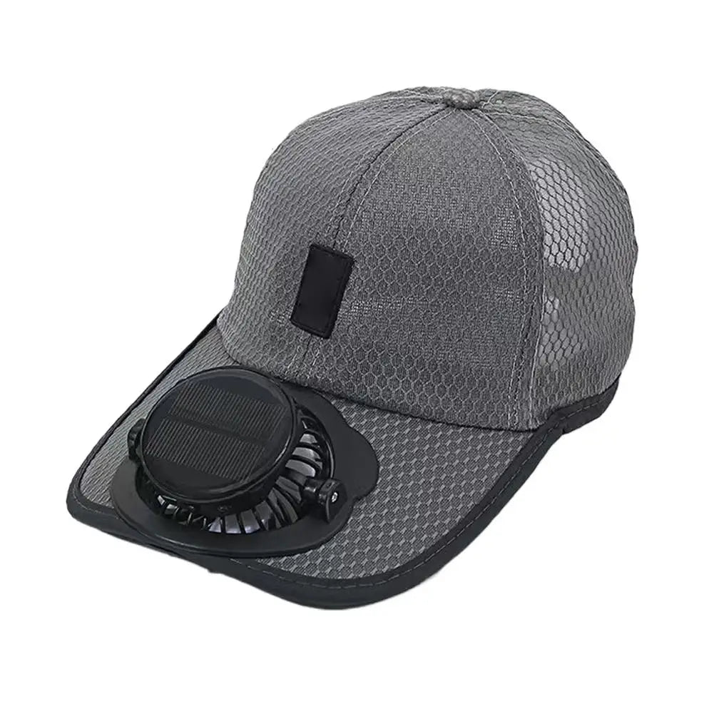 Solar & USB Powered Cooling Fan Hat
