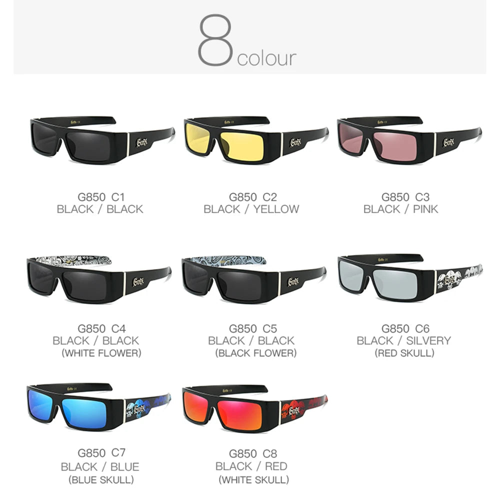 Polarized Rectangle Sunglasses for Men and Women