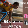 Anamipion Kinesiology Tape and Muscle Patch products shown on a runner during exercise.