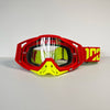 Classic Red Motorcycle Goggles with HD Lens