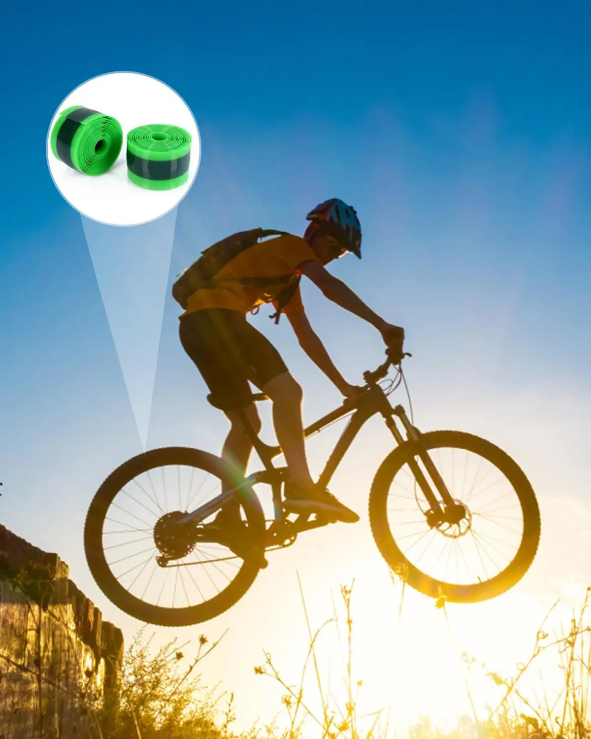Bicycle Tire Liner Flat Protector for Multiple Wheel Sizes