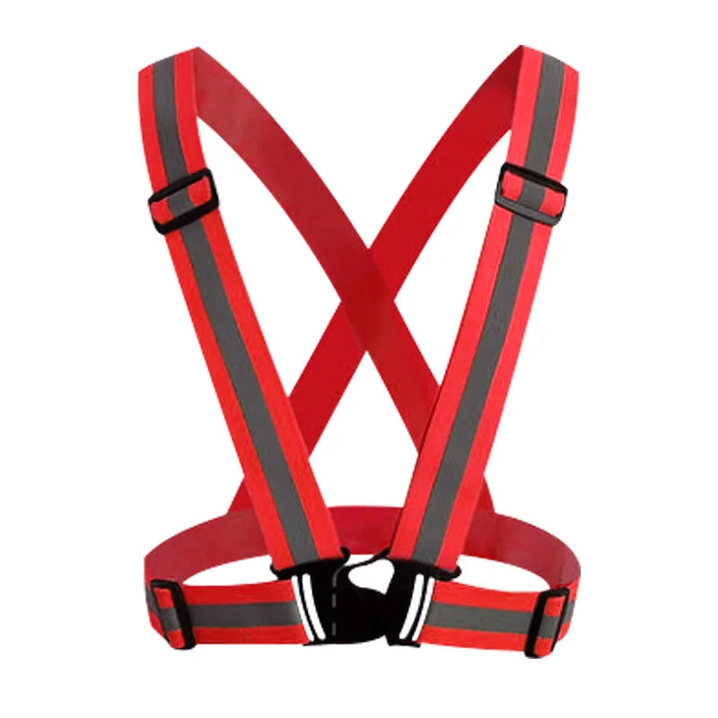 Adjustable Reflective Safety Vest for Night Running and Cycling