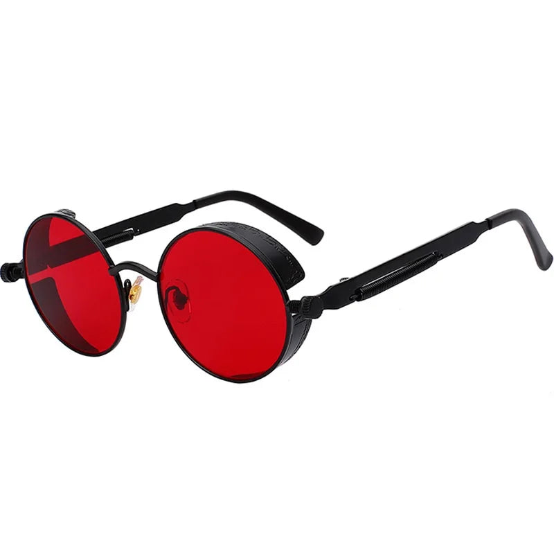 Classic Round Metal Frame Sunglasses with UV400 Protection