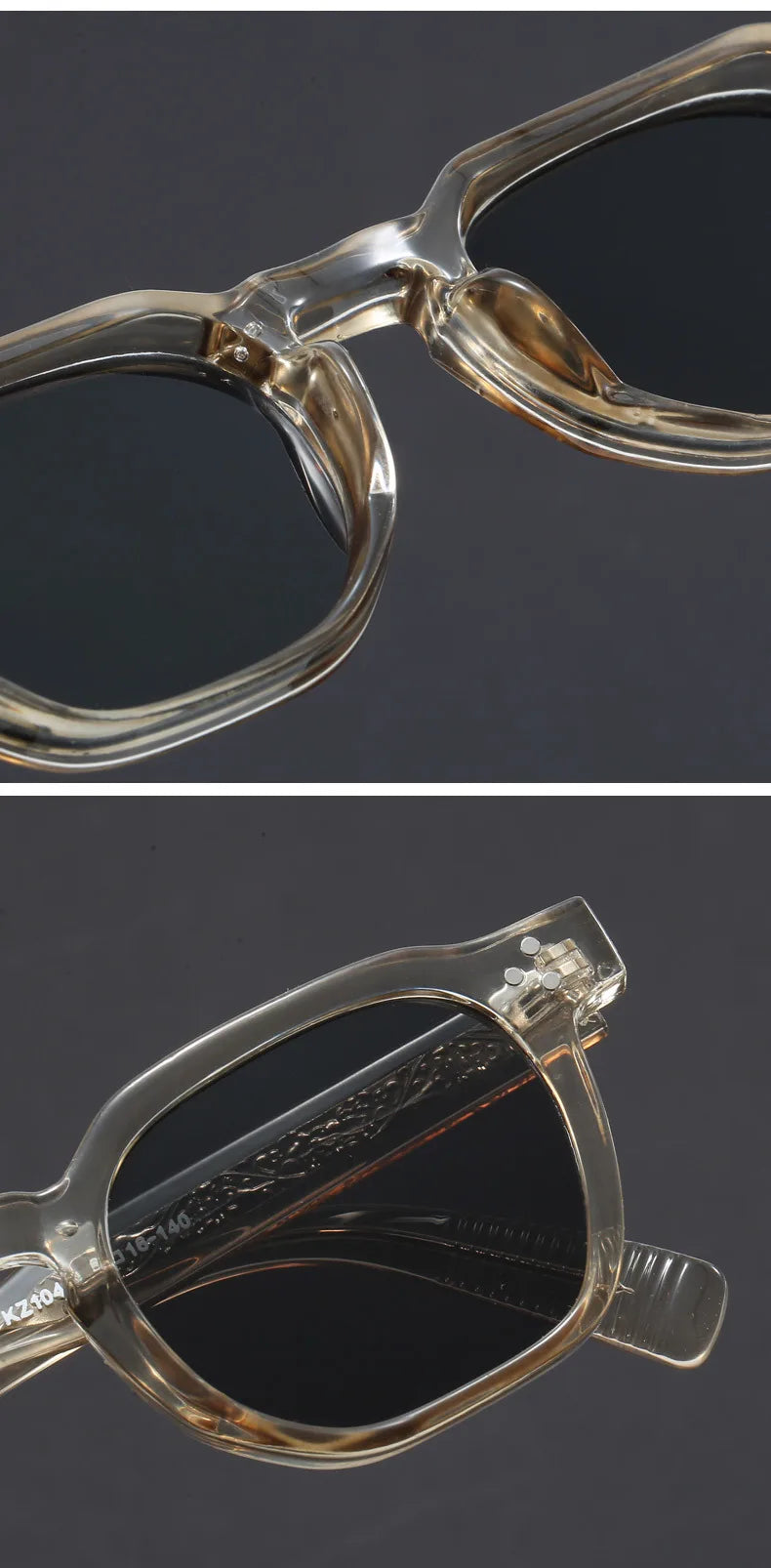 Retro Tortoiseshell Acetate Square Sunglasses