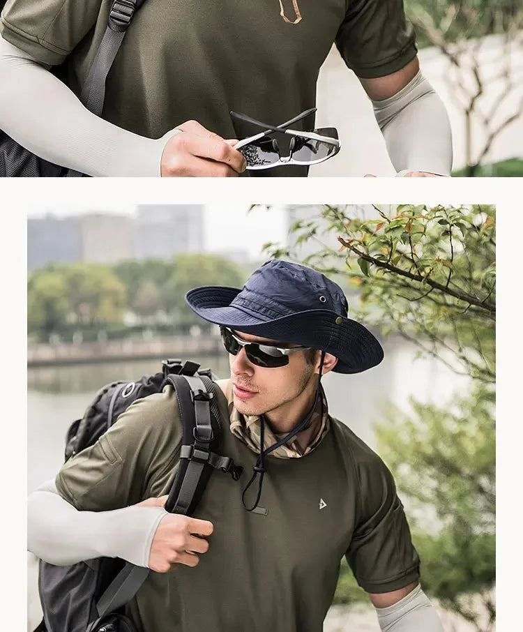 Foldable Waterproof Sun Hat with Wide Brim
