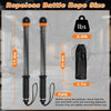 Two black rope sizes of lbs and 3.3lb are shown with measurements for a workout product.