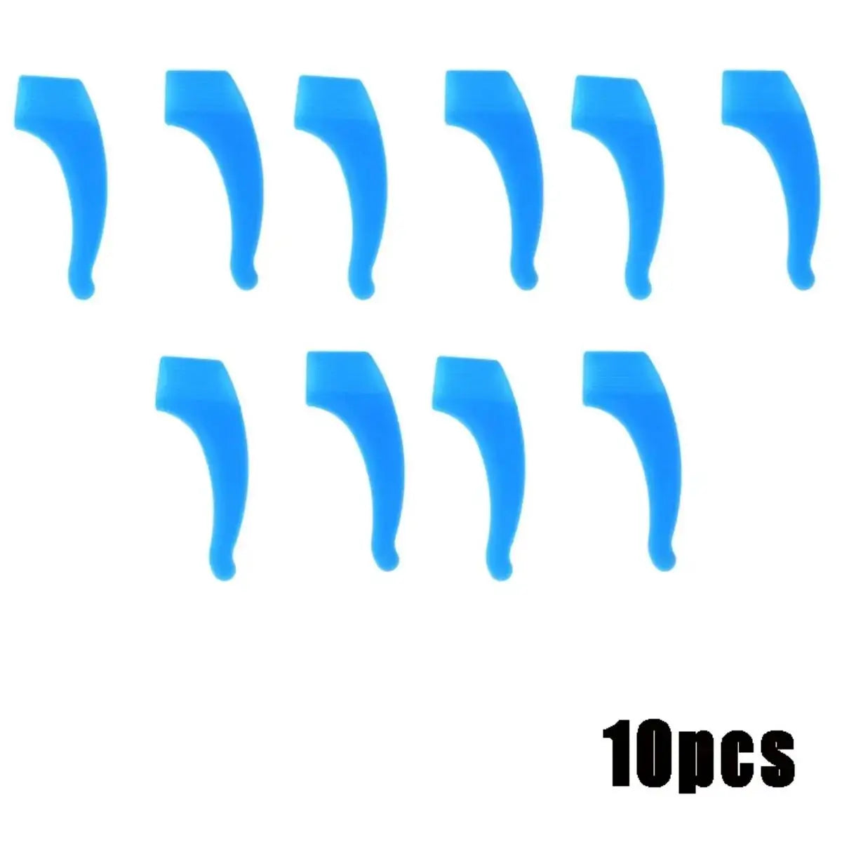 Ten grips en silicone bleu antidérapants pour lunettes