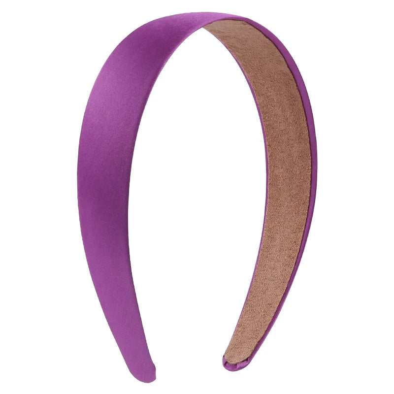 Solid Satin Hair Bands for Girls