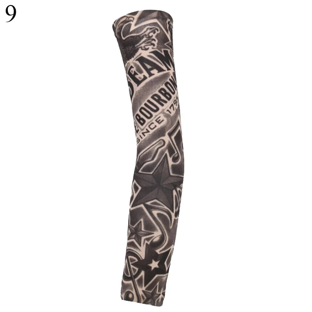 Black and gray patterned UV protection arm sleeve