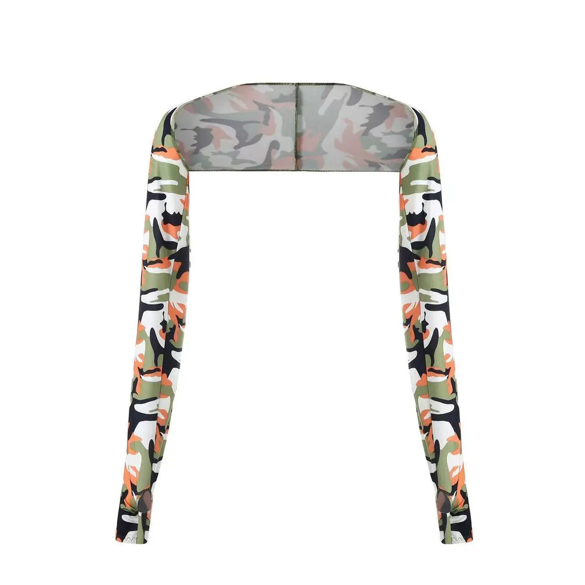 A pair of camouflage patterned ultra-thin UV protection arm sleeves.