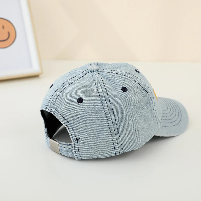 Kids' Bulldozer Baseball Cap - Soft Washed Cotton, Adjustable