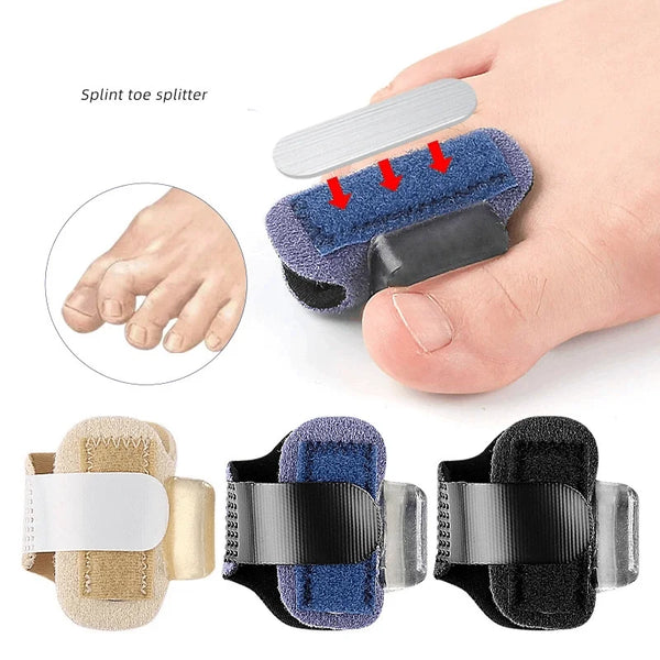 Un ensemble de punaises à bouts réglables de différentes couleurs et matériaux pour un soutien orthopédique.