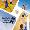 Padded volleyball arm sleeves shown in various colors and usage contexts for kids, youth, and women.