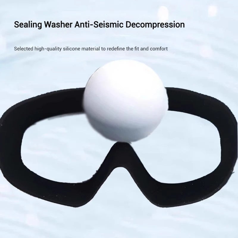 Colorful Anti-Fog Swimming Goggles with UV400 Protection and Silicone Frame