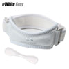 White grey adjustable knee strap for support
