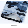 Gray and black camouflage sun protection arm sleeves shown flat