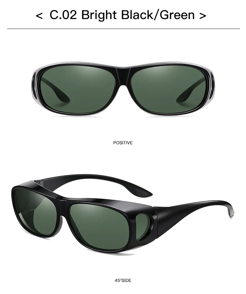 Polarized Fit-Over Sunglasses for Driving & Outdoor Sports