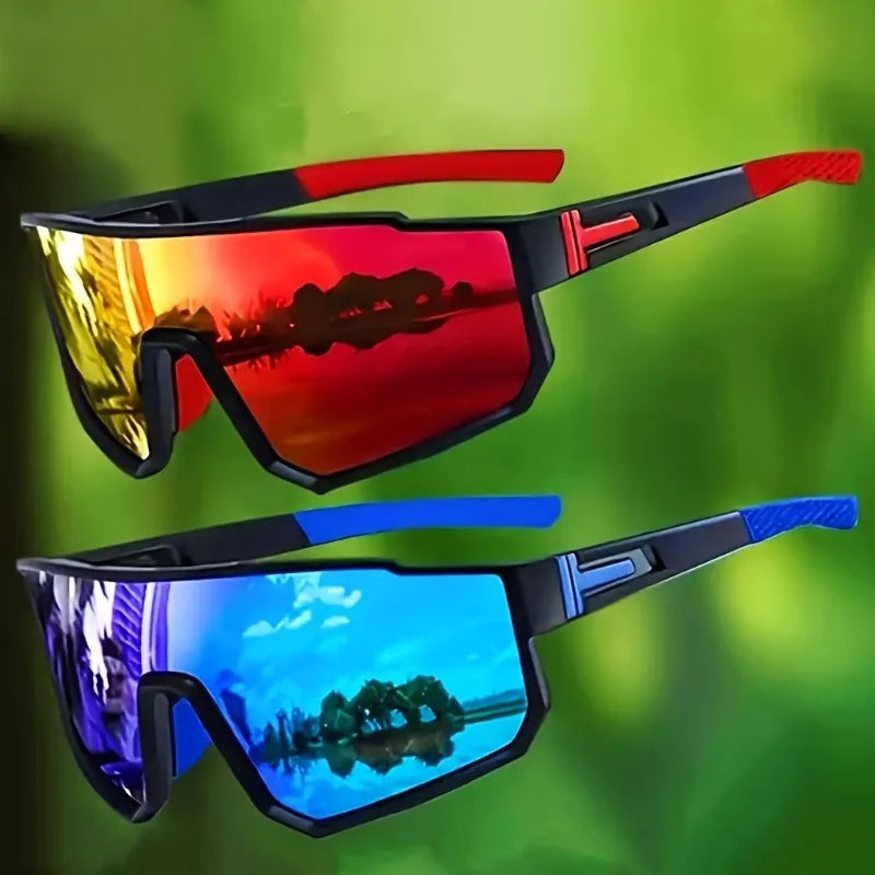 UV400 Cycling Sunglasses for Men and Women – 2-Pack