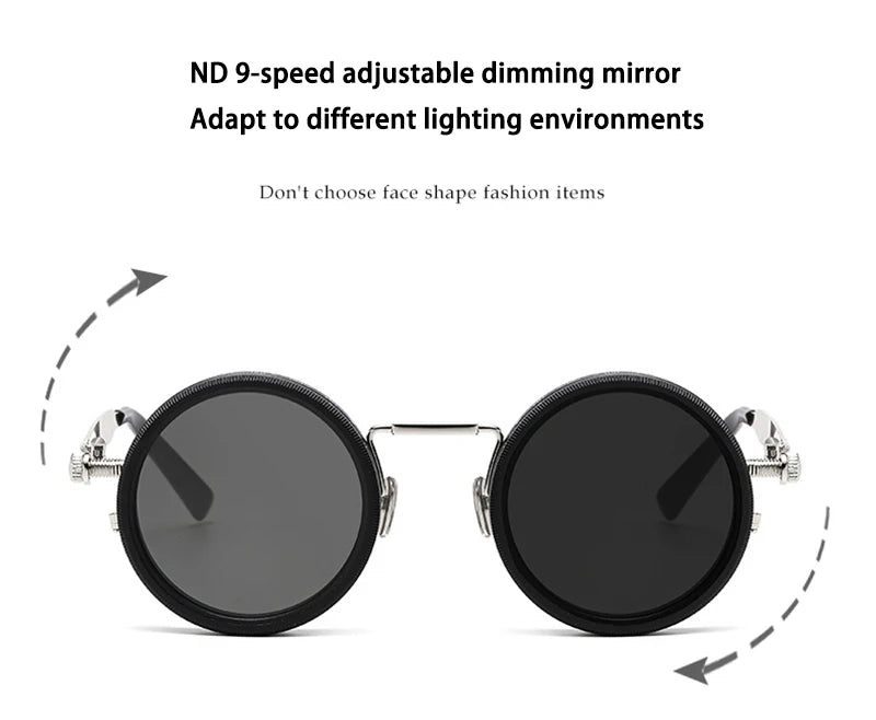 Vintage Round Polarized Sunglasses with UV400 Protection