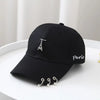Classic Cotton Cap with Metal Ring Detail