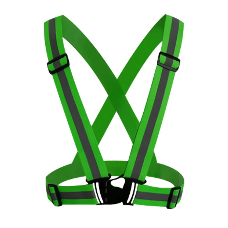 Adjustable Reflective Safety Vest for Night Running and Cycling